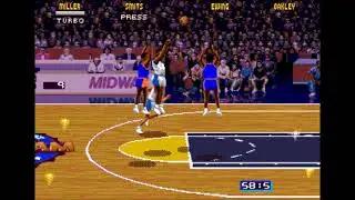 NBA Jam Tournament Edition (Sega Genesis)- Pacers Gameplay 1/2