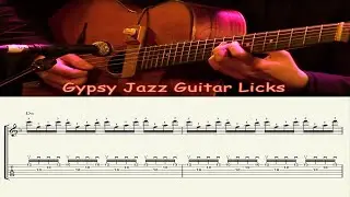 Gypsy Jazz Guitar Lick - Stochelo Rosenberg, A7 , 120 BPM ( Bossa Dorado )