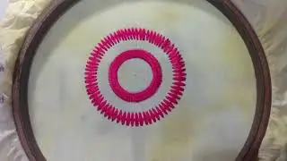 How to make a perfect circle from embroidery machine? #EmbroideryTechnique