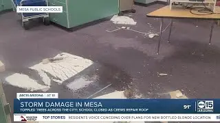 Mesa school temporarily closed because of monsoon storm damage