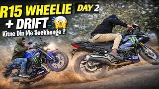Day 2 😱 R15M Drift + Wheelie Practice | Full Power Training Day 💥 #tranding #drift #bike #vlog 
