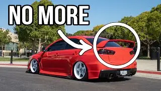 I Went Wingless On My Bagged Evo X!