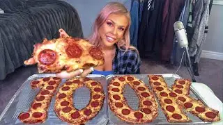 ASMR 100K MASSIVE PIZZA MUKBANG (EXTREME CRUNCHY EATING SOUNDS) MOST SATISFYING