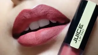 JUICE Cosmetics Lip Tint shade ~ M70 Cherry Jubilee || Lip swatch