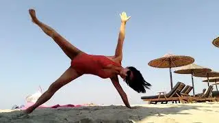 Yoga on the sand