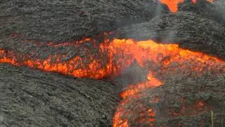 Puna Lava Flow - a Ground-Level View 11.3.14