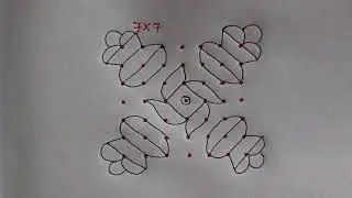 Sankranti special rangoli 🌺 kolam for beginners rangoli / small rangoli / dots easy rangoli / kolam 