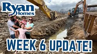 Week 6 - Ryan Home Development Progress! Ryan Homes New Construction Home Process - Cedar Model