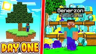 COMPLETING SKYBLOCK IN DAY ONE | Minecraft Skyblock #1
