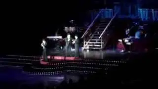 The boys singing on the DWTS tour