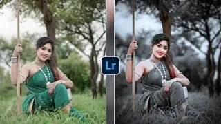 Black and silver tone Lightroom photo editing// preset download free//