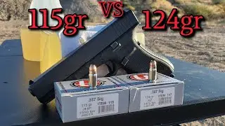 357 sig Underwood Ammo Test (115gr VS 124gr) in Ballistics Gel