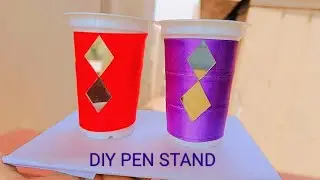 DIY Pen stand craft making | Crafty Album |