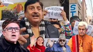 *Sunil Dimple holds Strong protest rally for Opening NLU - national Law university in Jammu, 
