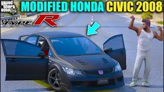 GTA 5 : MODIFIED HONDA CIVIC 2008 MODEL TOP SPEED 434Kmph OMG!