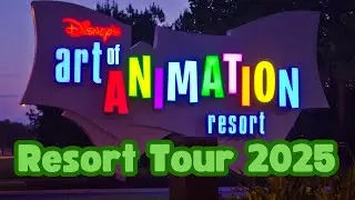 Ночная прогулка по парку &laquo;Искусство анимации&raquo; Диснея и тур по курорту в 4K | Walt Disney World, м...