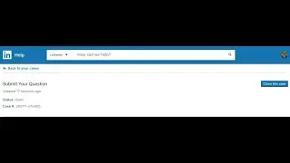 Prueba: Peticiones y Notificación Judicial- Linkedin Caso#260111-016985 after de Censura Arbitraria.