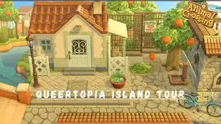 Gorgeous MEDITERRANEAN Themed Island With A Countryside 🍊🪻| Animal Crossing New Horizons 🌱
