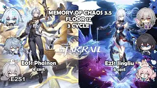 [HONKAI STAR RAIL] MoC 3.5 floor 12 | 3 cycle | Phainon 4 cost (0 cycle) & Jingliu 6 cost (3 cycle)