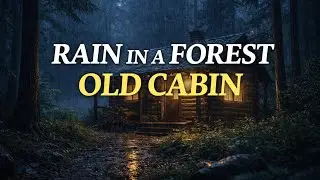 8 Hours Rain in a Forest Cabin | Deep Sleep & Relaxing Nature Sounds