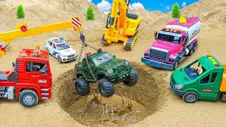 Making a Mini Highway road on using Rc tractor vehicles | science project