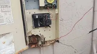 Installed new pool pump and pool light panel with time clock and breaker's.. #subscribemychannel