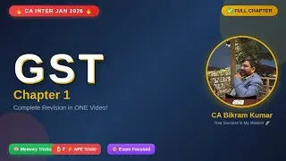 CA Inter GST Ch 1 | 101st Amendment to ITC Rules | Memory Tricks 🎯 | Jan 2026 Exam