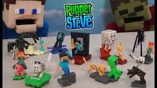 Minecraft Craftables Action Figures Blind Box Series 1 Set RARE Ender Dragon Mattel Unboxing