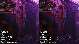 Cyberpunk 2077: DLSS 4.0 vs DLSS 4.5 | RTX 3050 + i5-11400 (1080p High)