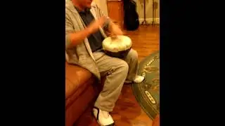 Seth beats drum