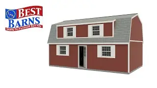 Best Barns 16ft. x 28ft. Camp Reynolds Walk Through