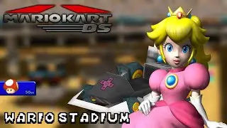 Mario Kart DS - 50cc - Peach - Standard RB - Wario Stadium | Ep. 3405