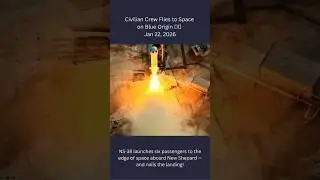 6 Tourists Just Reached Space! 🚀Jan. 22, 2026 #shorts