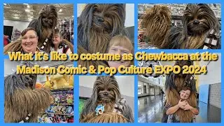 What it's like to costume as Chewbacca at the Madison Comic & Pop Culture EXPO 2024 #Exhibitor