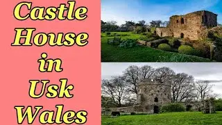 Castle House in USK , Monmouthshire , Wales, UK