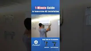 No Tech Needed &mdash; DIY Wall AC in 1 Minute#ACInstallation #WallMountedAC #immersive
