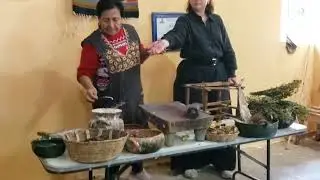 De visita  En Oaxaca Santo Tomás Jalieza.  lugar donde se elaboran los textiles de telar de cintura.