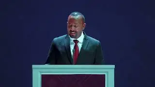 Prime Minister Abiy Ahmed addressed guests during  dinner program hosted for India PM Narendra Modi.