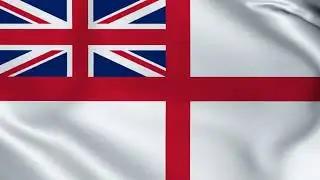 The British Naval Ensign 1864-present Flag Animation - Flags of the World