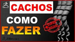 Zbrush tutorial - Como modelar cachos - cabelos