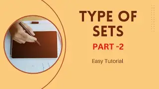 Types of Sets (Concept & Example) - Sets |Part-2 ||  BCA |B.tech | ipu| mdu | ignou |AKTU | RTU