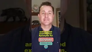 Scrutiny Meaning, Pronunciation and Example Sentence