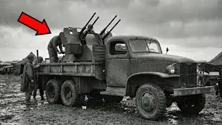 When They Put a Heavy Bomber&rsquo;s Quad .50 Caliber Rurret On a Flatbed Truck - Japanese Reacted Mad