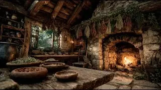 Fireside of the Forest Healer | Medieval Fantasy Music & Animated Ambience