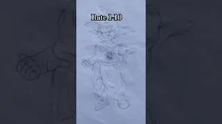 drawing kid goku #goku #viral #shorts #dragonball z