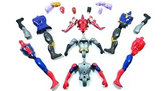 AVENGERS SUPERHERO TOYS IRONMAN VS BATMAN VS THANOS VS SPIDER-MAN3...