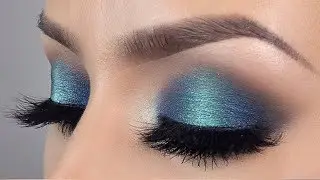 Peacock halo eyeshadow makeup tutorial l Tarte clay play palette
