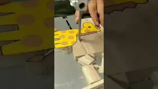 giraffe 🦌 shape wood panel cutting | asmr #shorts #zetacuts #woodcutting #woodworking