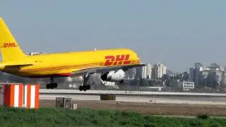 Dhl Boeing 752 landing at Israel
