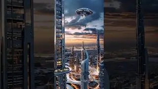 UFOs Over a Futuristic Sci-Fi Megacity 🌌🚀 Imagined with AI.